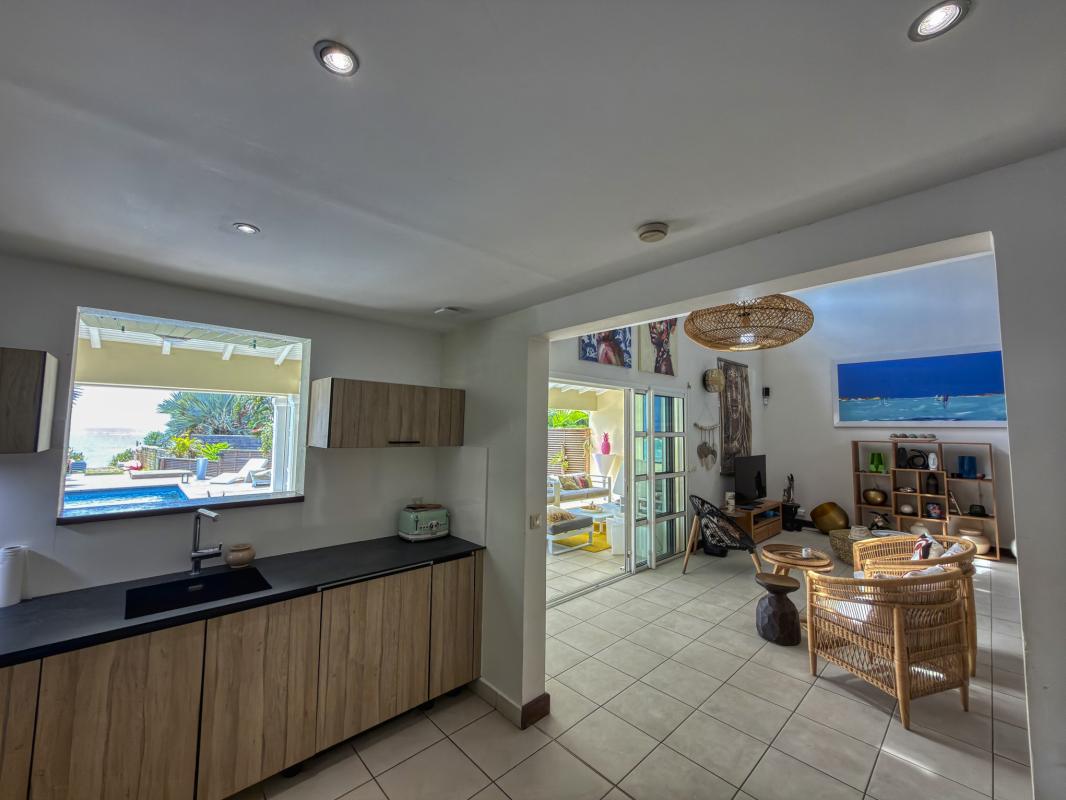 22.Location villa 4 chambres piscine saint françois guadeloupe - Vue mer